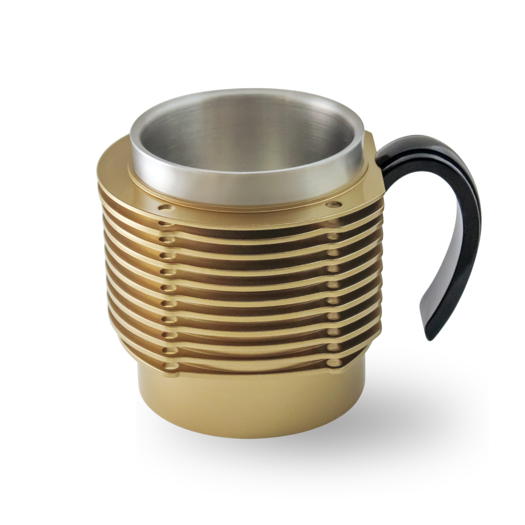 Air-Cooled Engine Finned Coffee Mug