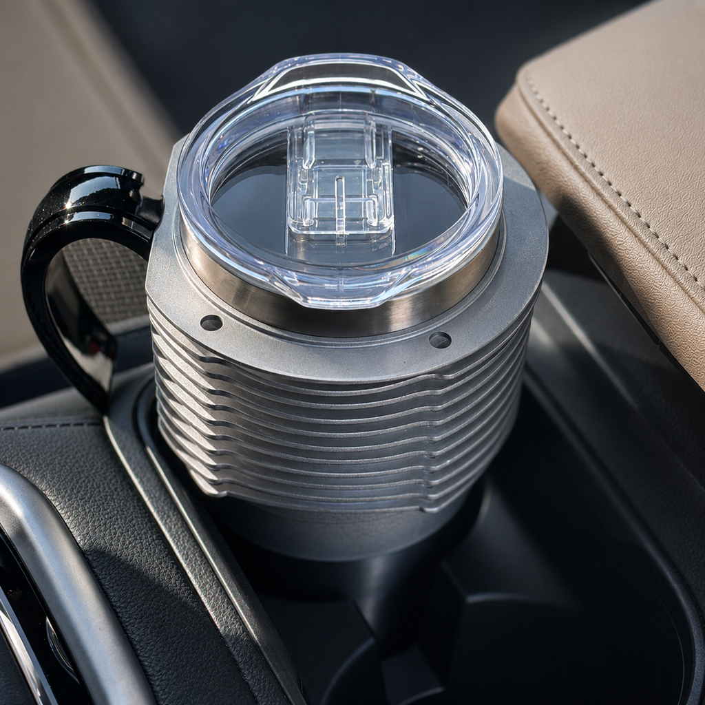 Air-Cooled Engine Finned Coffee Mug