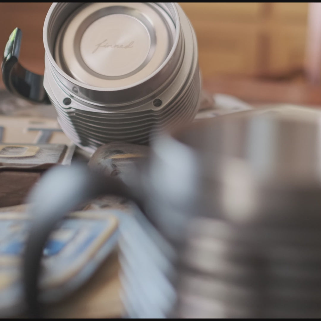 Air-Cooled Engine Finned Coffee Mug